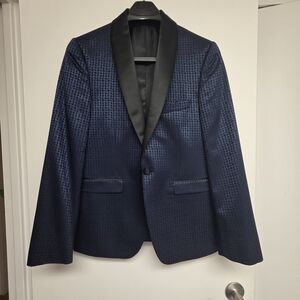 New Elegant Navy Blue Tux Blazer